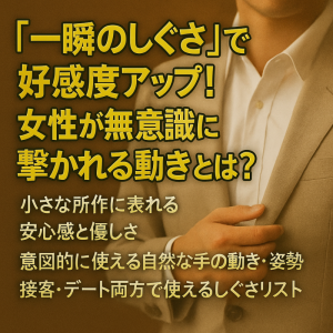 「接客にも恋にも効く！無意識に心を掴む動き方講座」