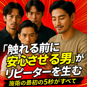 施術の魅力は、「触れる前」に始まっている
