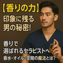 “香り”で魅せるセラピストの成功術｜空間と印象を味方にする５つの戦略