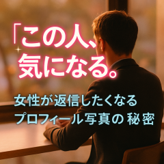 「この人、気になる。」女性がつい返信したくなるプロフィール写真の秘密